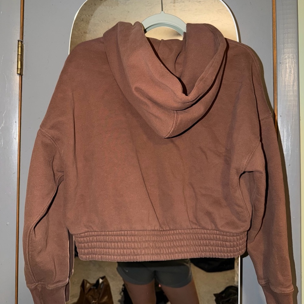Abercrombie & Fitch Rust Brown Zip Hoodie - Picture 2 of 5